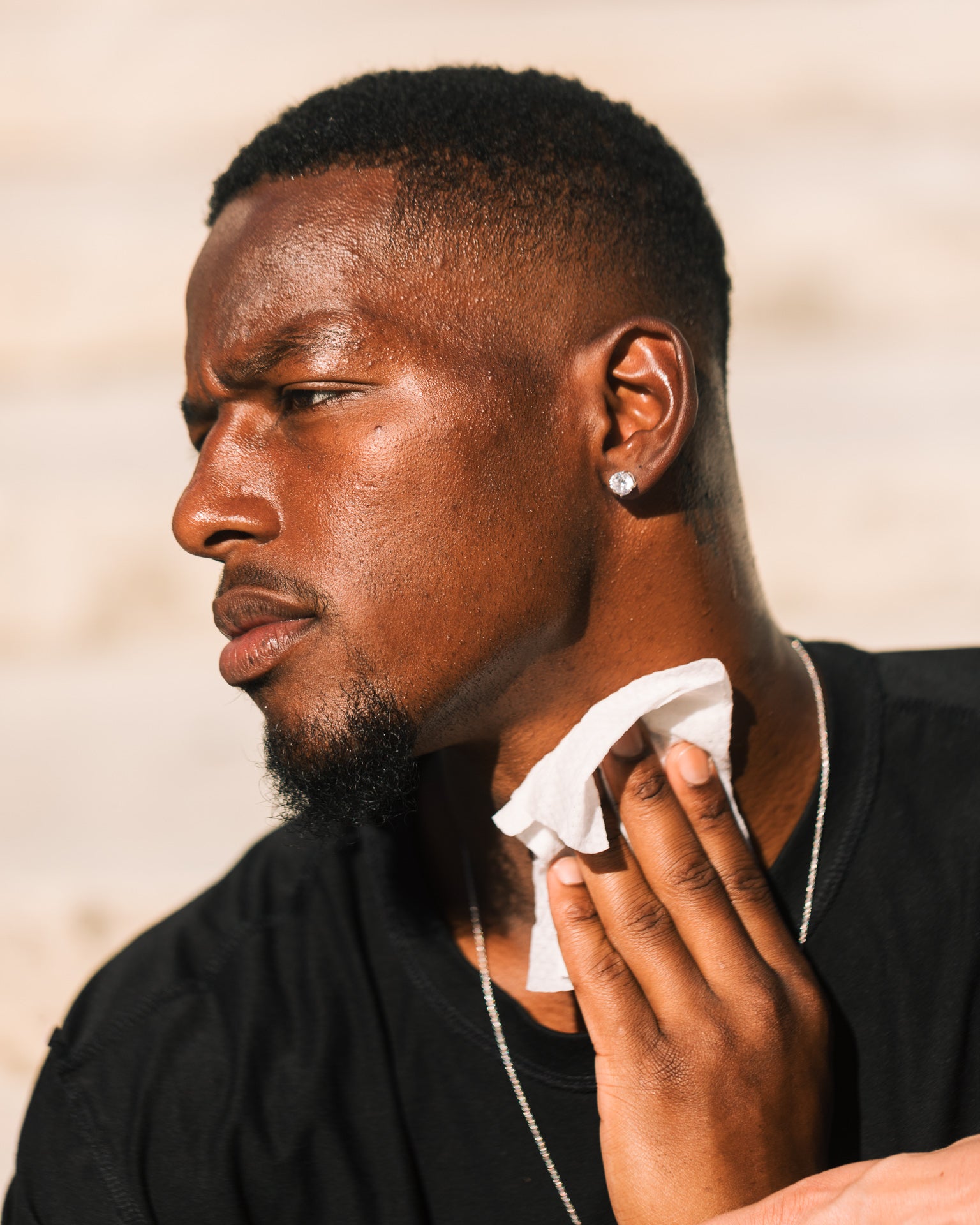 Performance driven skincare. Engineered for spot. GamePlan™ Post-Sweat Sport Cleansing Wipes. Formulated for the face, head, and neck. Safe and effective to refresh and recover the whole body.